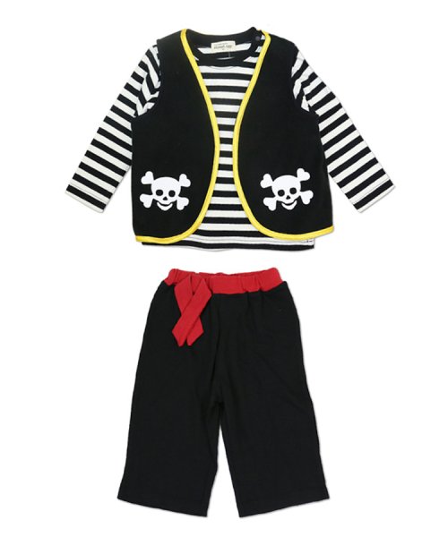 chil2(チルツー)/海賊コスプレ衣装3点セット/ブラック