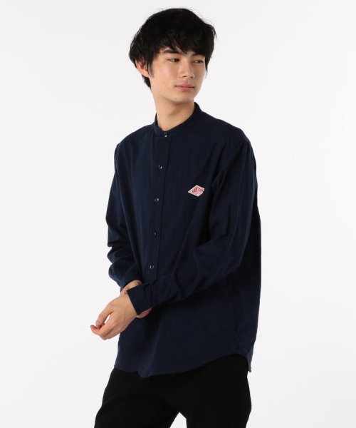 GLOSTER(GLOSTER)/【DANTON/ダントン】ビエラバンドカラーシャツ #JD－3607/ネイビー