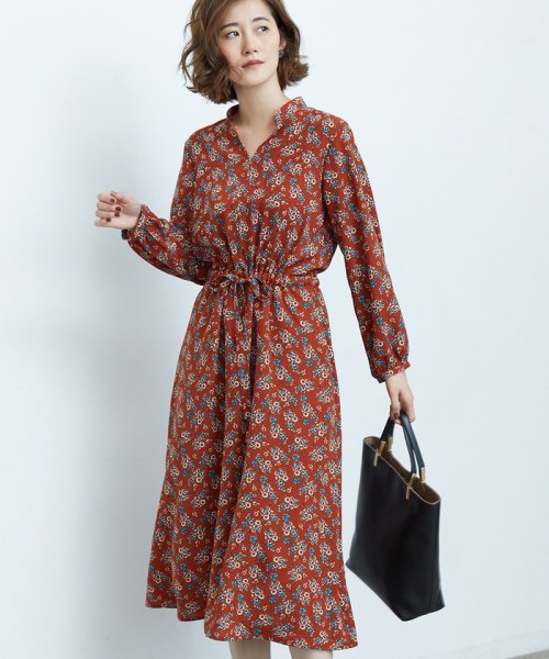 セール フラワープリントキーネックワンピース ロペピクニック Rope Picnic Magaseek