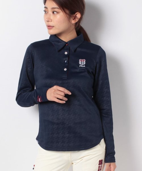 FILA GOLF(フィラゴルフ（レディース）)/長袖シャツ/ネイビー