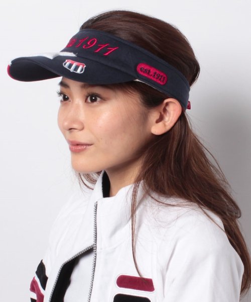 FILA GOLF(フィラゴルフ（レディース）)/サンバイザー/ネイビー