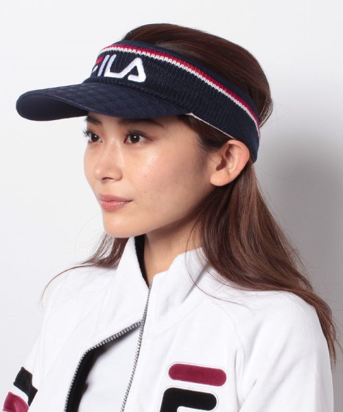 FILA GOLF(フィラゴルフ（レディース）)/サンバイザー/ネイビー