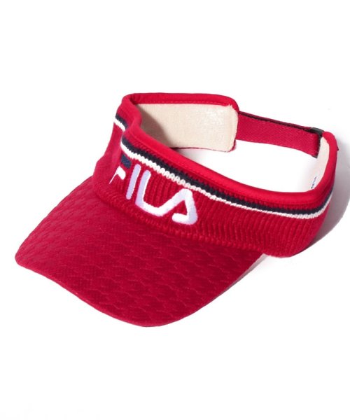 FILA GOLF(フィラゴルフ（レディース）)/サンバイザー/レッド