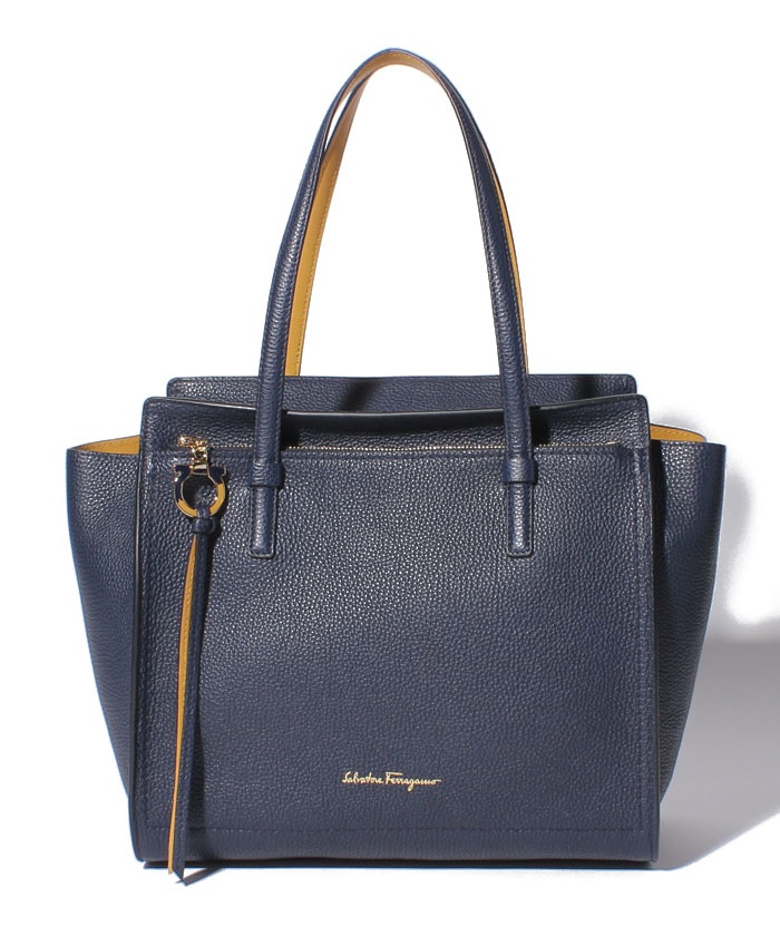 【セール】【Salvatore Ferragamo】AMY/トートバッグ【NAVY ...