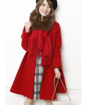 Rirandture リランドチュール 3WAYファーストール付きAラインコート  