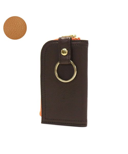 PORTER(ポーター)/ポーター ダブル キーケース 129－06014 吉田カバン PORTER DOUBLE KEY CASE 小銭入れ付き レザー メンズ/ブラウン