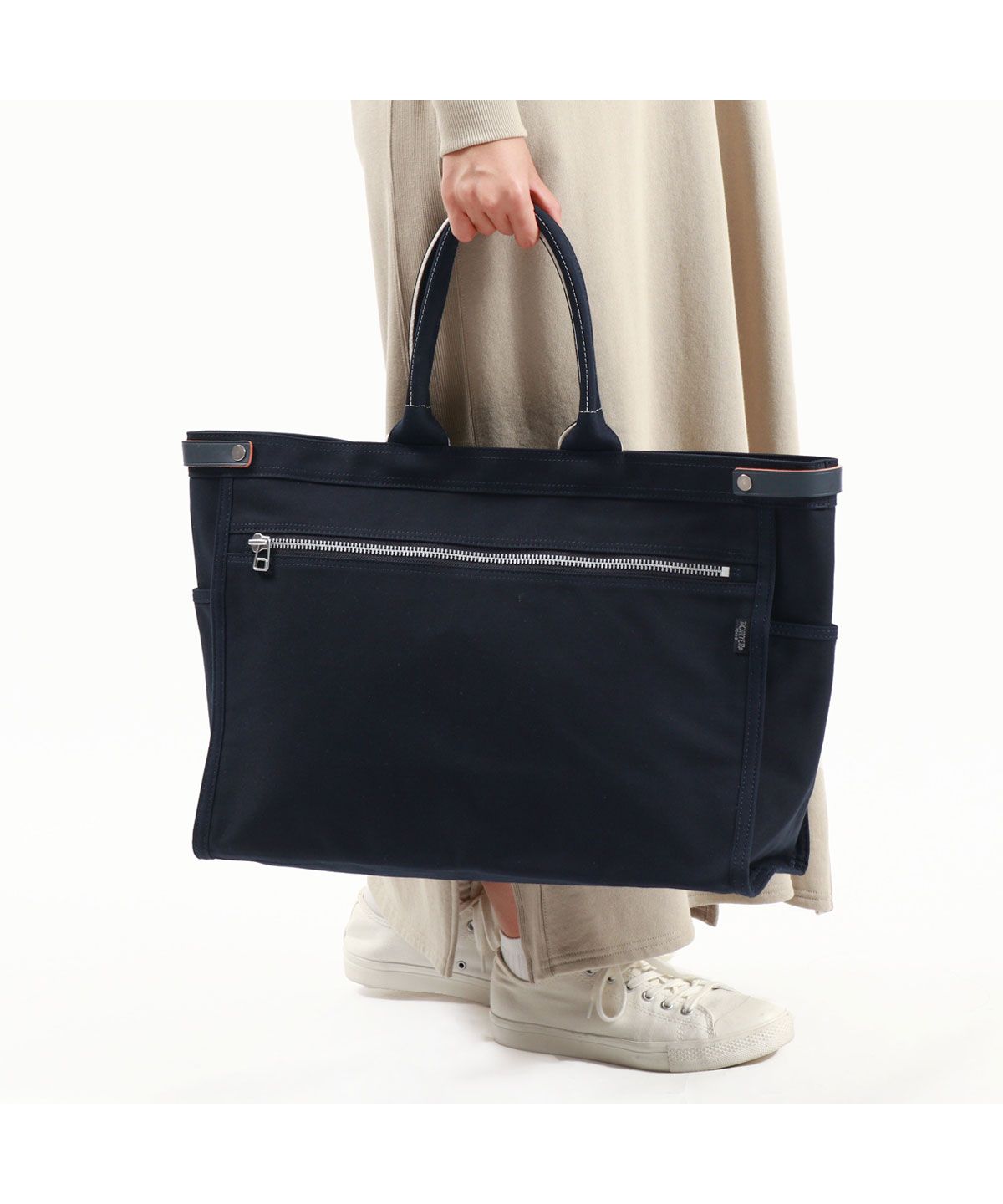 PORTER GIRL NAKED TOTE BAG (S) NAVYネイキッド