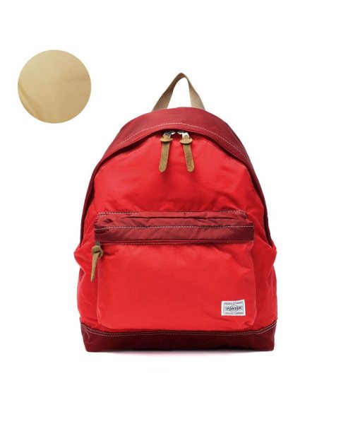 PORTER(ポーター)/吉田カバン ポーター リュック PORTER REEF リーフ デイパック DAY PACK(S) A4 16L リュックサック 日本製 813－08858/レッド