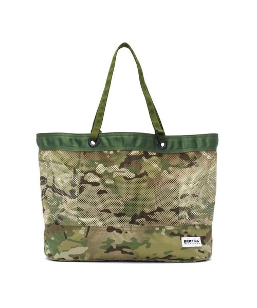 BRIEFING(ブリーフィング)/【日本正規品】BRIEFING トートバッグ ブリーフィング OMEGA BEACH TOTE L carry on メッシュ BRL493219/モスグリーン