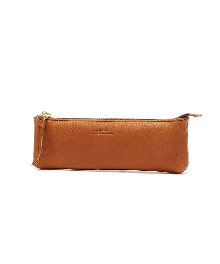 スロウ ペンケース Slow 革小物 Rubono ルボーノ Pen Case 筆箱 革 スリム シンプル 日本製 ギフト プレゼント 300s19c スロウ Slow Magaseek
