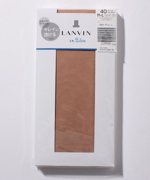 LANVIN en Bleu(ladies socks)(ランバンオンブルー（レディスソックス）)/タイツ(40D)/ナチュレール