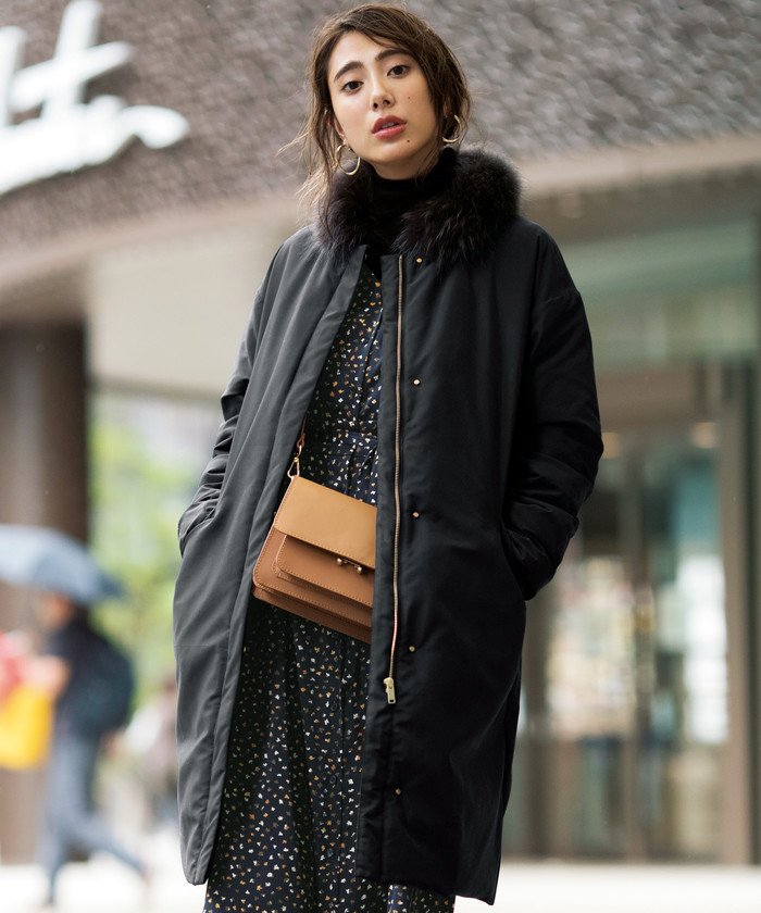 セール Fm 2way ファー ノーステッチ ダウン コート グリーンレーベルリラクシング Green Label Relaxing Magaseek