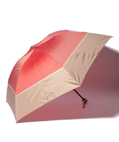 LANVIN Collection(umbrella)(ランバンコレクション（傘）)/LANVIN COLLECTION 婦人 ミニ傘 ツイル 先染/オレンジ