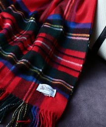 Johnstons(ジョンストンズ)/johnstons of elgin WA56 Woven Stole ジョンストンズ オブ エルガン 190×70cm 大判 ストール/レッド系