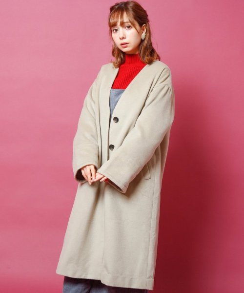 セール ノーカラーコート レイカズン Ray Cassin Magaseek