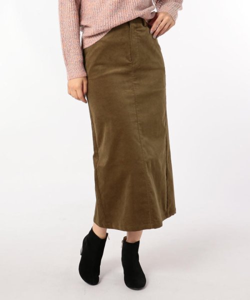 セール】コーデュロイロングスカート(501353447) フレディレピ(FREDY REPIT) MAGASEEK FREDY REPIT フレディレピ チェックスカート ブラウン プリーツ