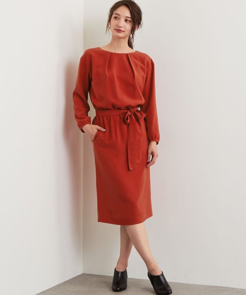 セール D バックサテン セミオケージョン ワンピース グリーンレーベルリラクシング Green Label Relaxing Magaseek