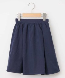 a.v.v(KID'S)(アー・ヴェ・ヴェキッズ)/[100－130]ポケット付きマットギャザースカート[WEB限定サイズ]/ネイビー