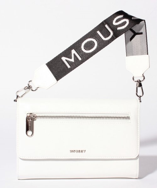 moussy(BAG)(マウジー（バッグ）)/【MOUSSY】【MOUSSY】STRAP POINT SHOULDER WALLET/WH