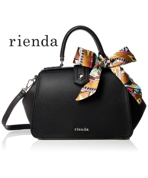 rienda(BAG)(リエンダ（バッグ）)/【rienda】【rienda】BASIC SHRINK DR.BOSTON BAG(2WAY)/BK