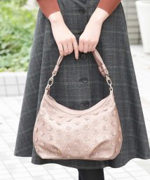 MK MICHEL KLEIN BAG(エムケーミッシェルクランバッグ)/【WEB限定/2WAY】パンチングフラワーモチーフバッグ/ブラウン