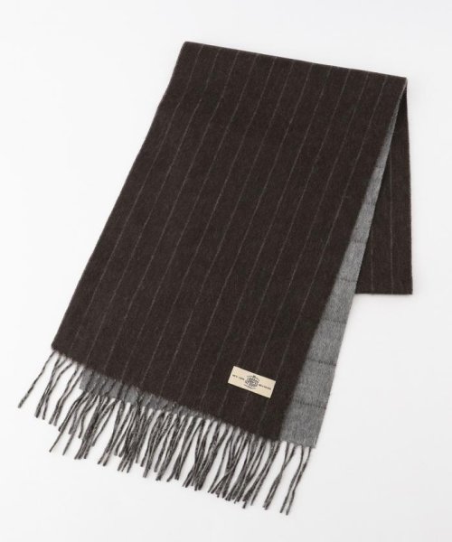 カシミヤ リバーシブルマフラー ストライプチェック メンズファッション 阪急百貨店公式通販 阪急 Men S Online Store