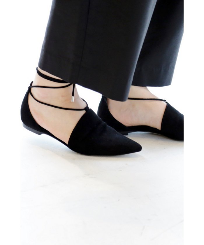 セール Quartierglam ポインテッドレースアップフラットシューズ イエナ Iena Magaseek