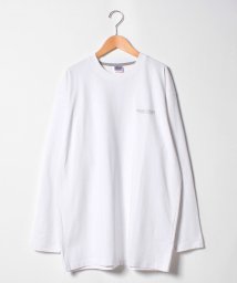MARUKAWA(大きいサイズのマルカワ)/【COSBY】コスビー 大きいサイズ　長袖Tシャツ 無地ワンポイント刺繍 ロンＴ/ホワイト