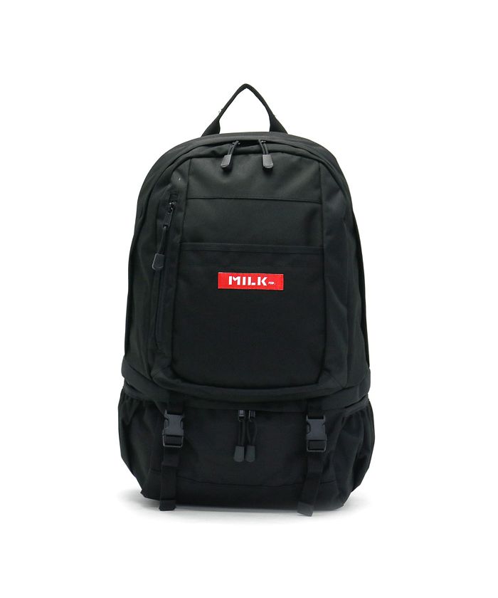 【新品】ミルクフェド• リュックサック.BIG BACKPACK BAR 2 黒BIGBACKPACKBAR2