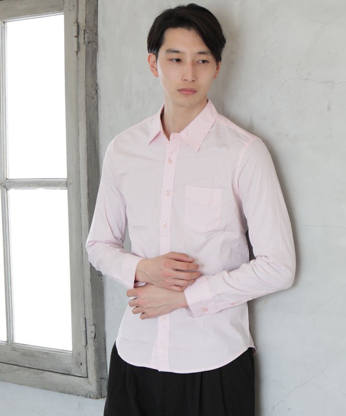セール ブロード素材ストレッチ長袖シャツ トップイズム Topism Magaseek