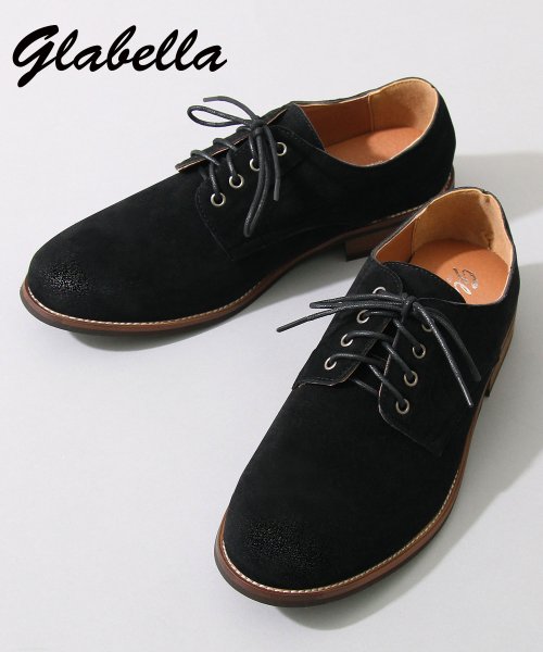 glabella(グラベラ)/glabella グラベラ 定番モデル アンティーク バブーシュ オックスフォードシューズ メンズシューズ カジュアルシューズ かかとが踏める スリッポン 大人/ブラックスエード