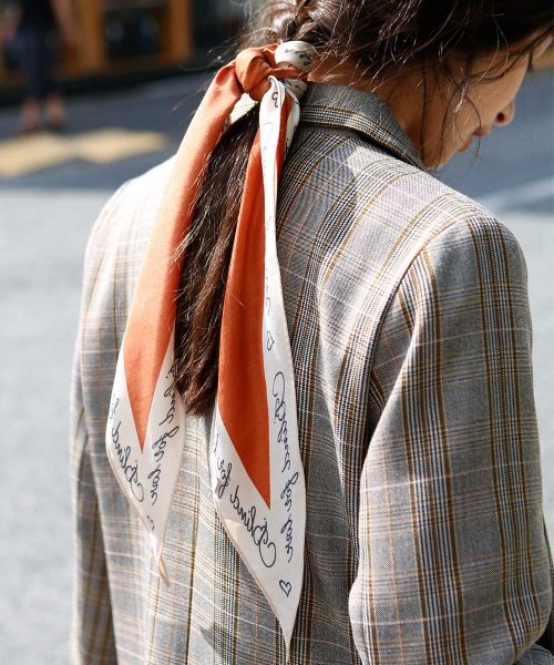 marjour(マージュール)/LETTERS PRINT SCARF/その他