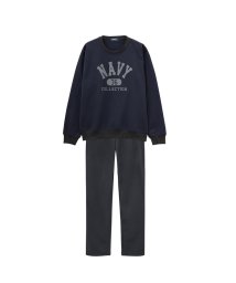 MAC HOUSE(men)(マックハウス（メンズ）)/Navy 裏起毛セットアップ 872003MH/ネイビー