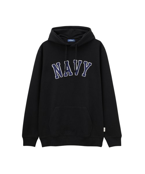 MAC HOUSE(men)(マックハウス（メンズ）)/Navy ラブスウェット ワッペンパーカ EJ185－MC124/ブラック