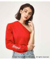 SLY(スライ)/COCA－COLA BY SLY ONE SLEEVE T/SH/RED