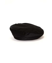 ROSE BUD(ローズバッド)/ベロアベレー帽/ブラック1
