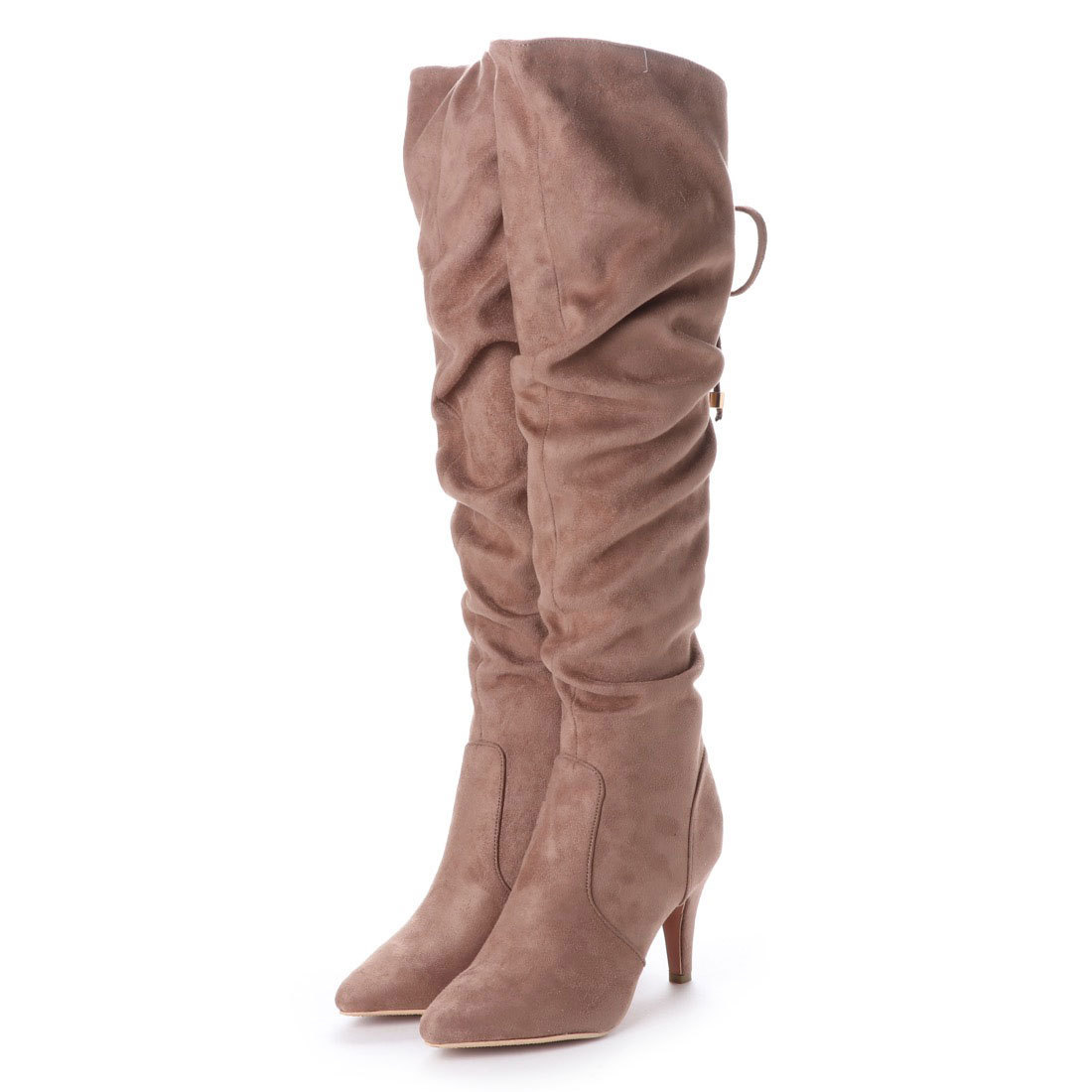 キレイシルエットバックリボンロングブーツ ジーラ Geera Magaseek