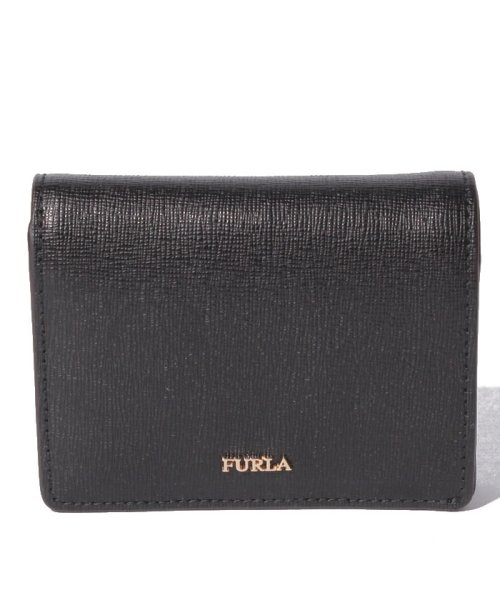 FURLA(フルラ)/フルラ バビロン 二つ折り財布(小銭入れ付)/ブラック