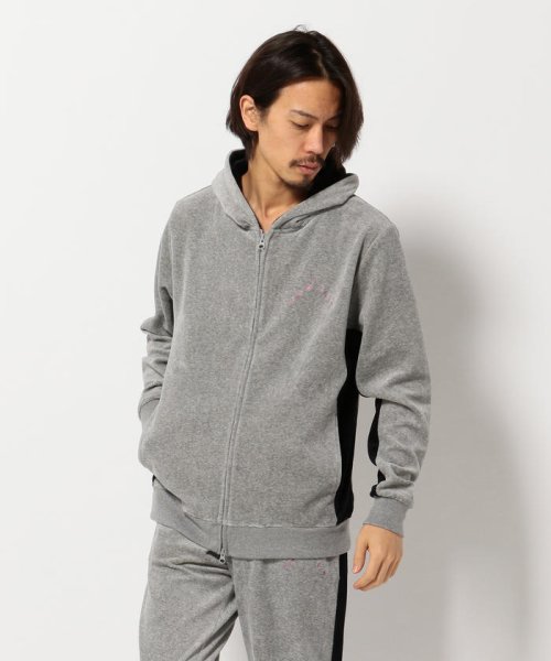 LHP(エルエイチピー)/SKOILKS/スコイルクス/RippleVelor ZipHoodie/GREY