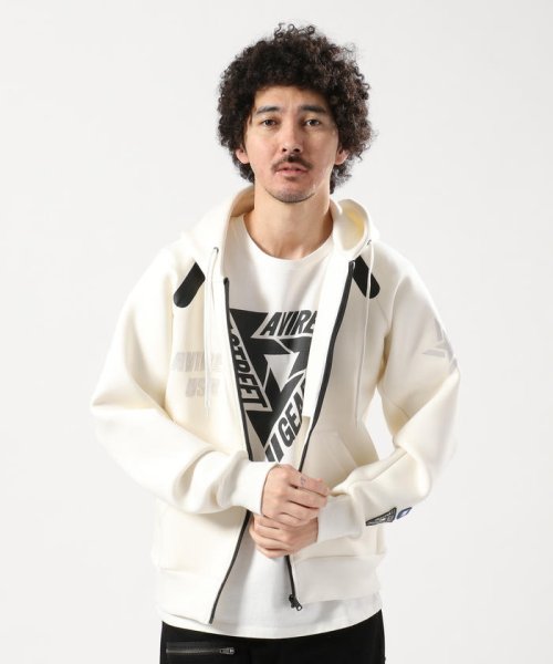 AVIREX(AVIREX)/【AVIREX STREET GEAR/TRACK】AVIREX/アヴィレックス/長袖 フーデッド スウェットパーカー/HOODED SWEAT PARKA/WHITE