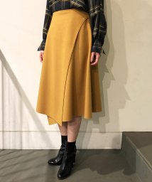 Ballsey(Ballsey)/ラムメルトン アシンメトリーフレアスカート/23イエロー