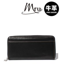 MARUKAWA(マルカワ)/【MRU】ラウンドファスナー長財布 ボックス小銭入れ/ブラック