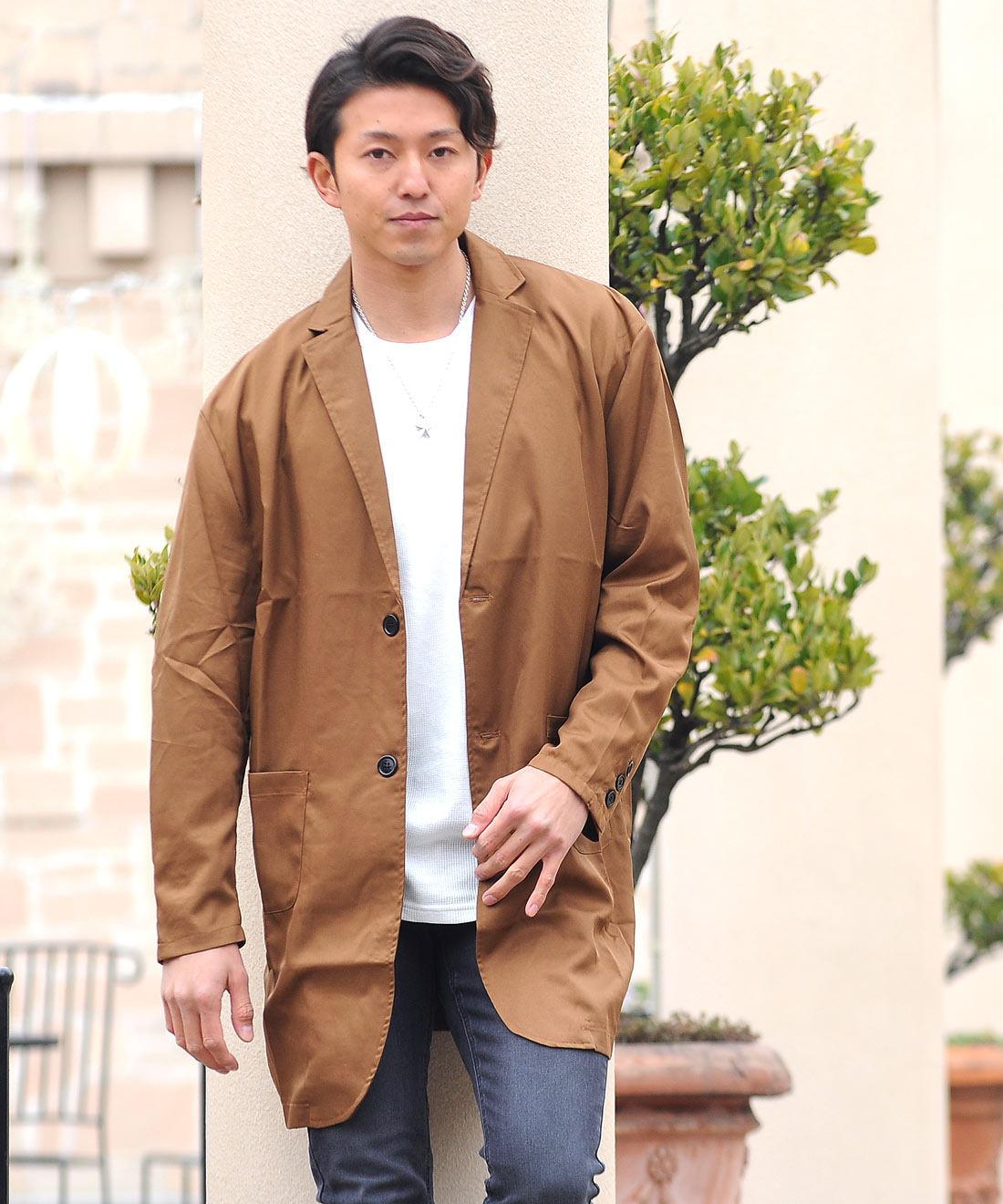 メール便全国送料無料 韓国 メンズ チェスターコート ロング丈 オーバーサイズ 高級感 Www Kaneorthotics Co Nz