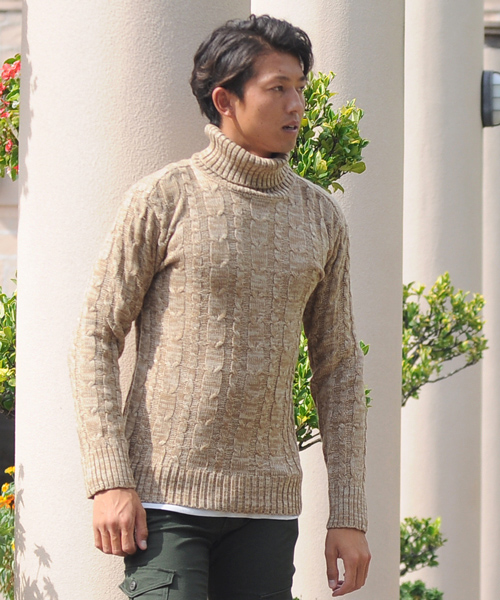 スペイド(SPADE) |セーター メンズ Men's ニット knit タートルネック