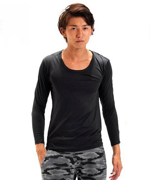 SPADE(スペイド)/あったか 裏起毛2280 カットソー メンズ あったかインナー Tシャツ カットソー Uネック Vネック タートルネック 長袖 インナー ロングTシャツ ティー/その他系3