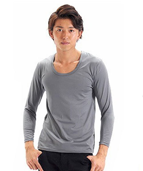 SPADE(スペイド)/あったか 裏起毛2280 カットソー メンズ あったかインナー Tシャツ カットソー Uネック Vネック タートルネック 長袖 インナー ロングTシャツ ティー/その他系1