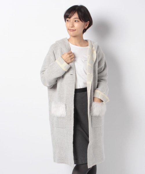 フェイクファーポケットニットコート ジーラ Geera Magaseek