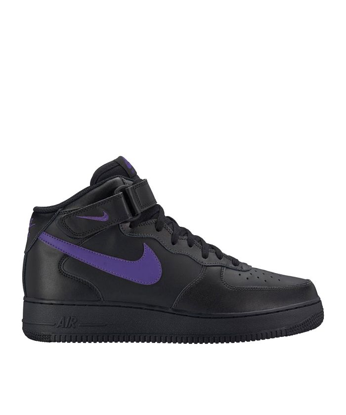 air force 1 mid black purple