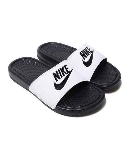 nike benassi jdi white black