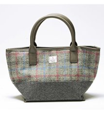 Harris Tweed(ハリスツイード)/HARRIS TWEED【ハリスツイード】フェルト合わせミニトートBAG/グレー